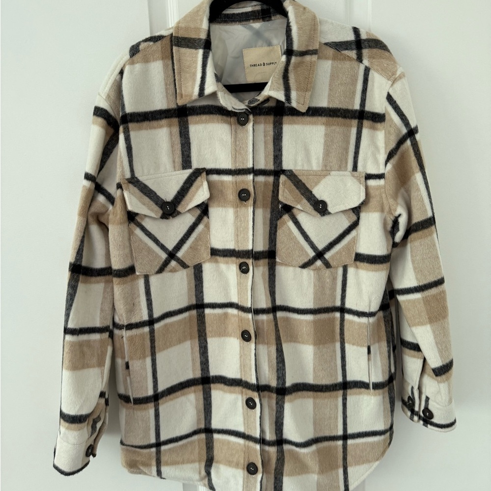 Thread & Supply Checkered Overshirt